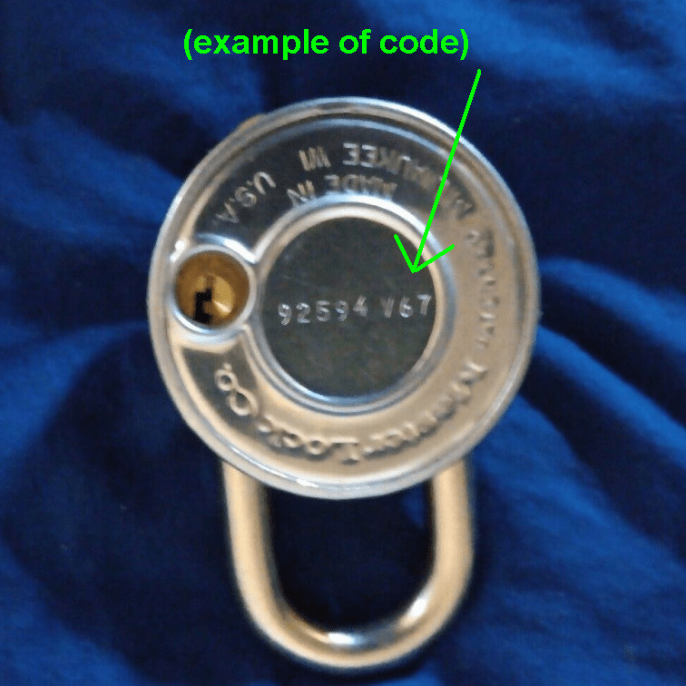 (2) Master Lock Combination Override Keys - Key Code V51 - V99 READ DISCLAIMER