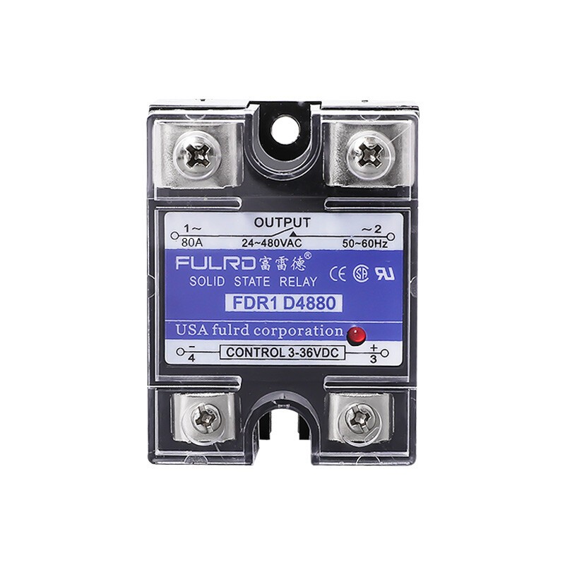 FDR1 D4880 80A DC Controlled AC Single Phase Solid State Relay SSR-80DA