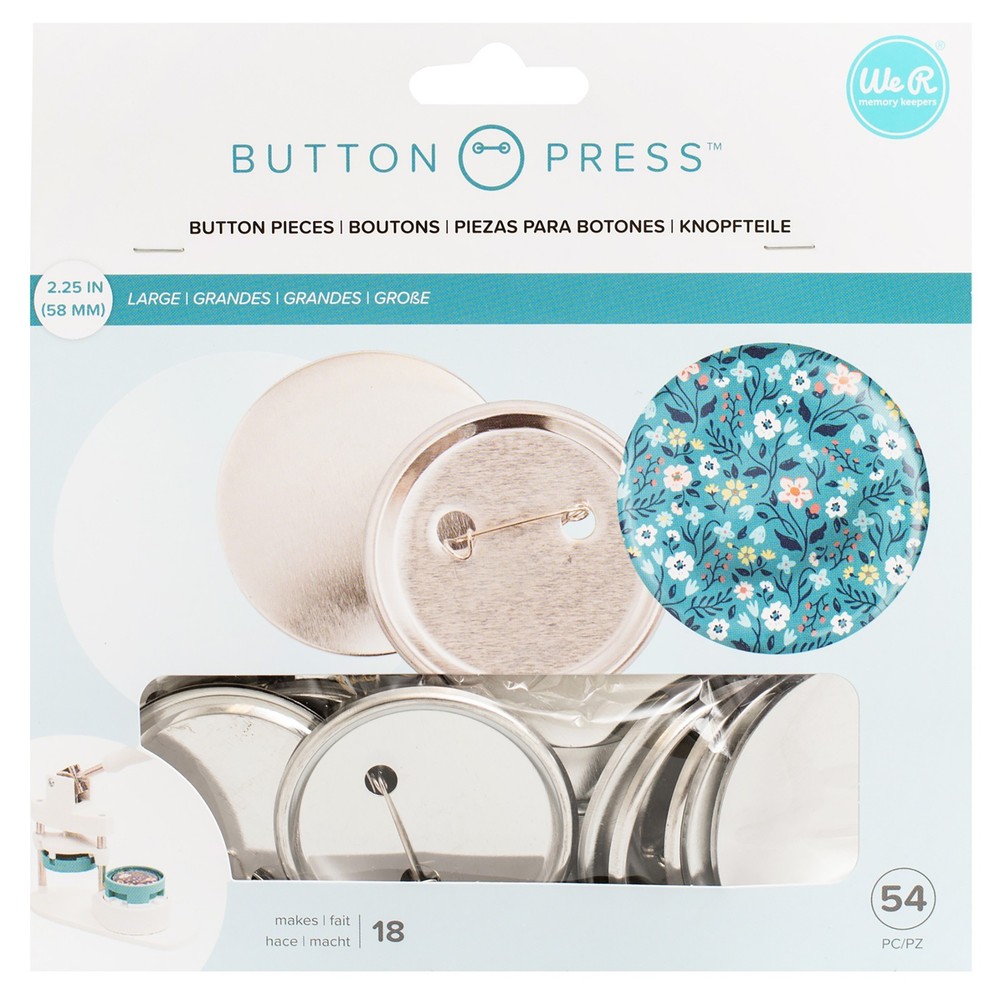 We R Button Press Refill Pack 18/Pkg-Large (58mm)