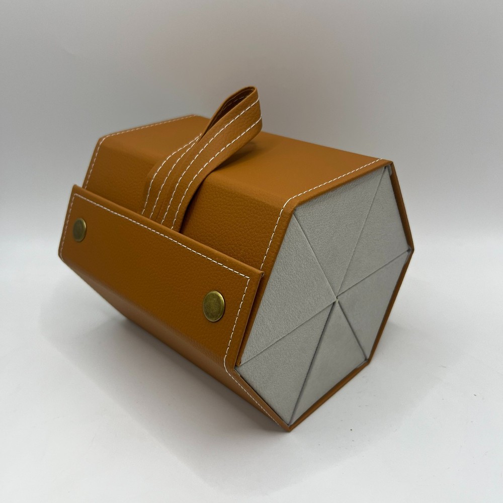 Multiple Sunglasses Organizer Case - PU Leather Hanging Foldable Vintage