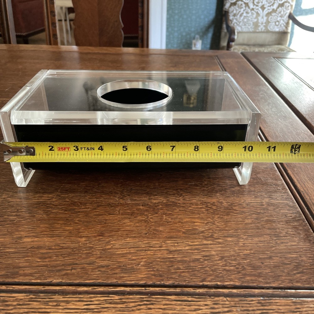 Vintage MCM Lucite Tissue Box