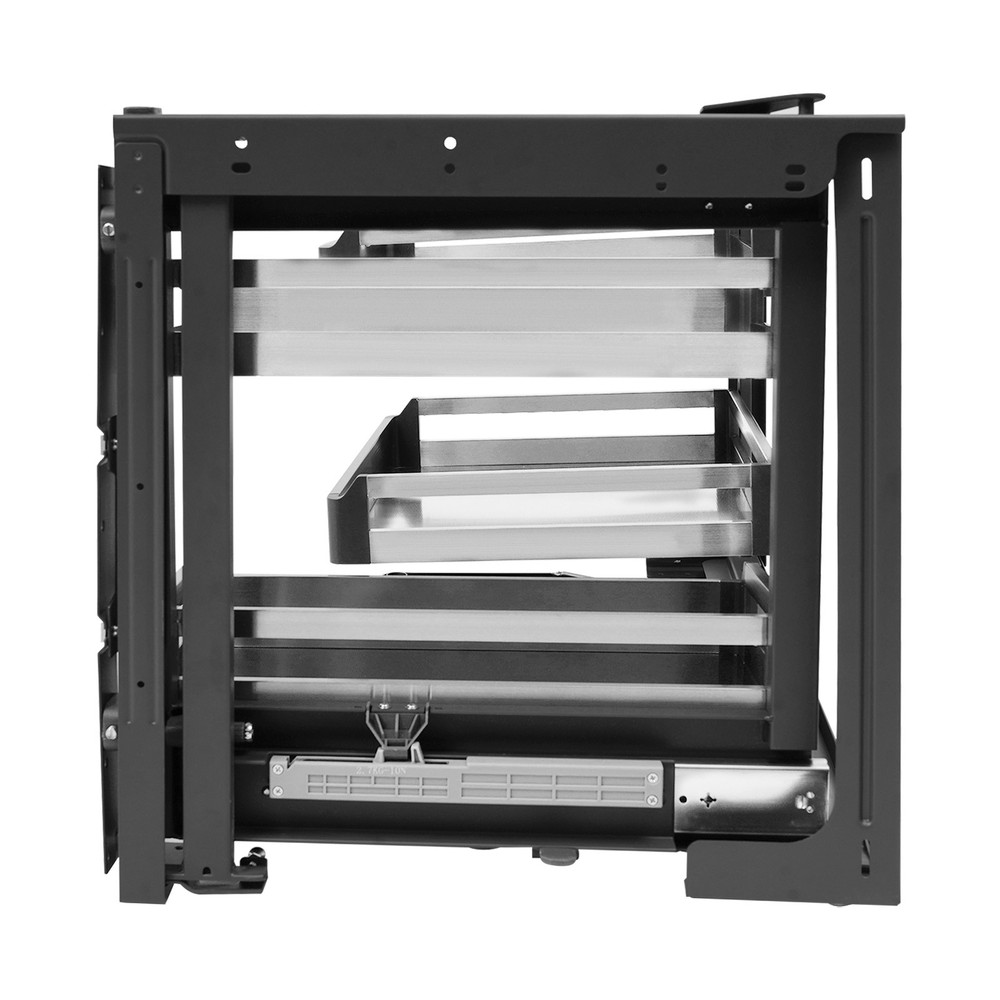 Blind Corner Cabinet Pull-Out Small Space Organizer Kitchen Swivel Storage Shelf