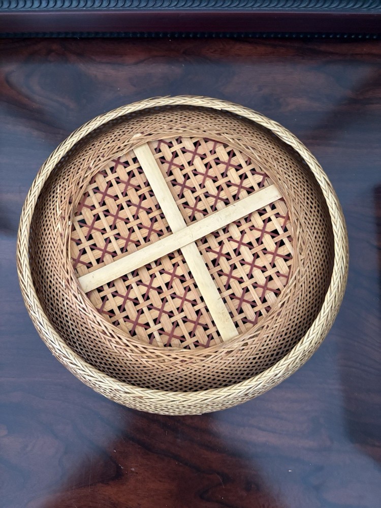 Rattan Basket 11.5”x12”