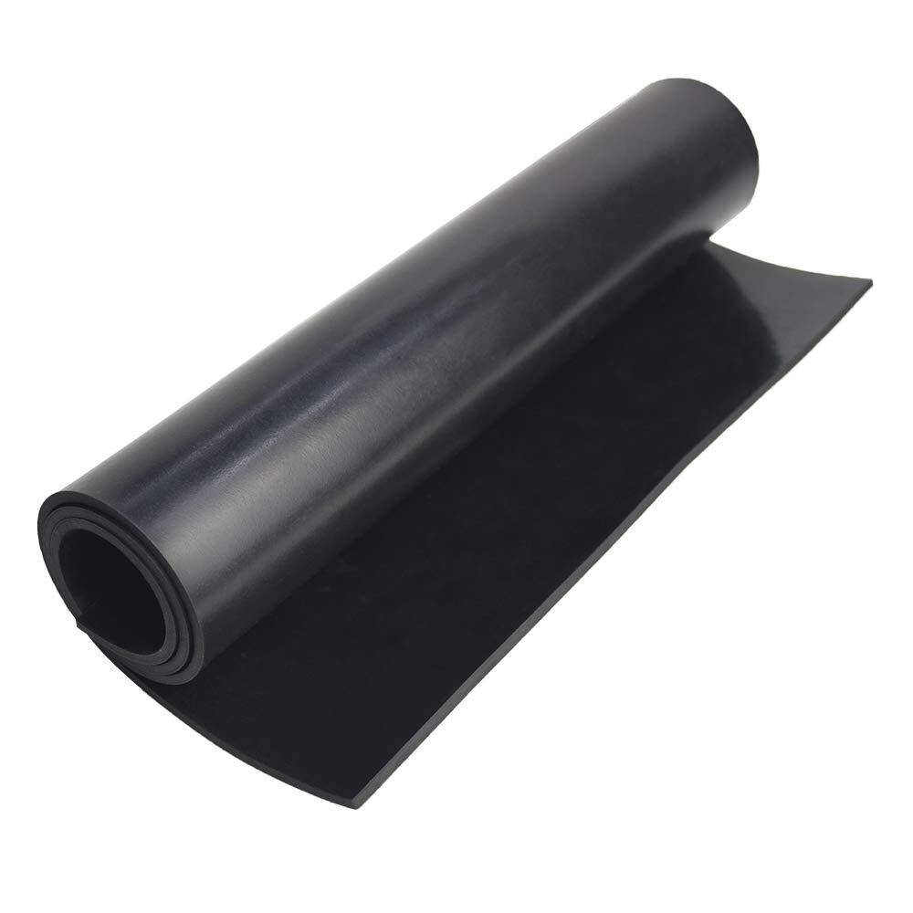 DOBTIM Rubber Strips 1/2(.500)" Thick X 1" Wide X 10'Long, Solid Rubber Rolls