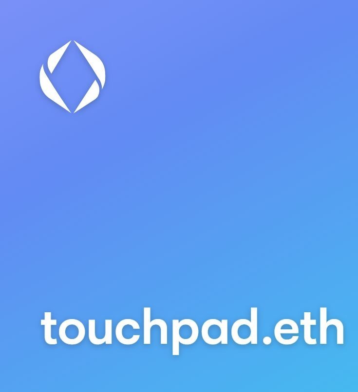 Touchpad.eth Etherium Domain Name on OpenSea