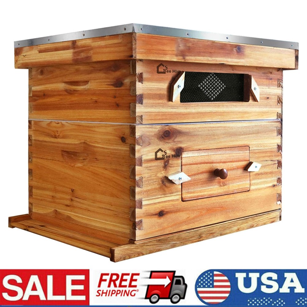 Beehive 20 Frame Complete Box Kit (10 Deep-10 Medium) Langstroth Beekeeping
