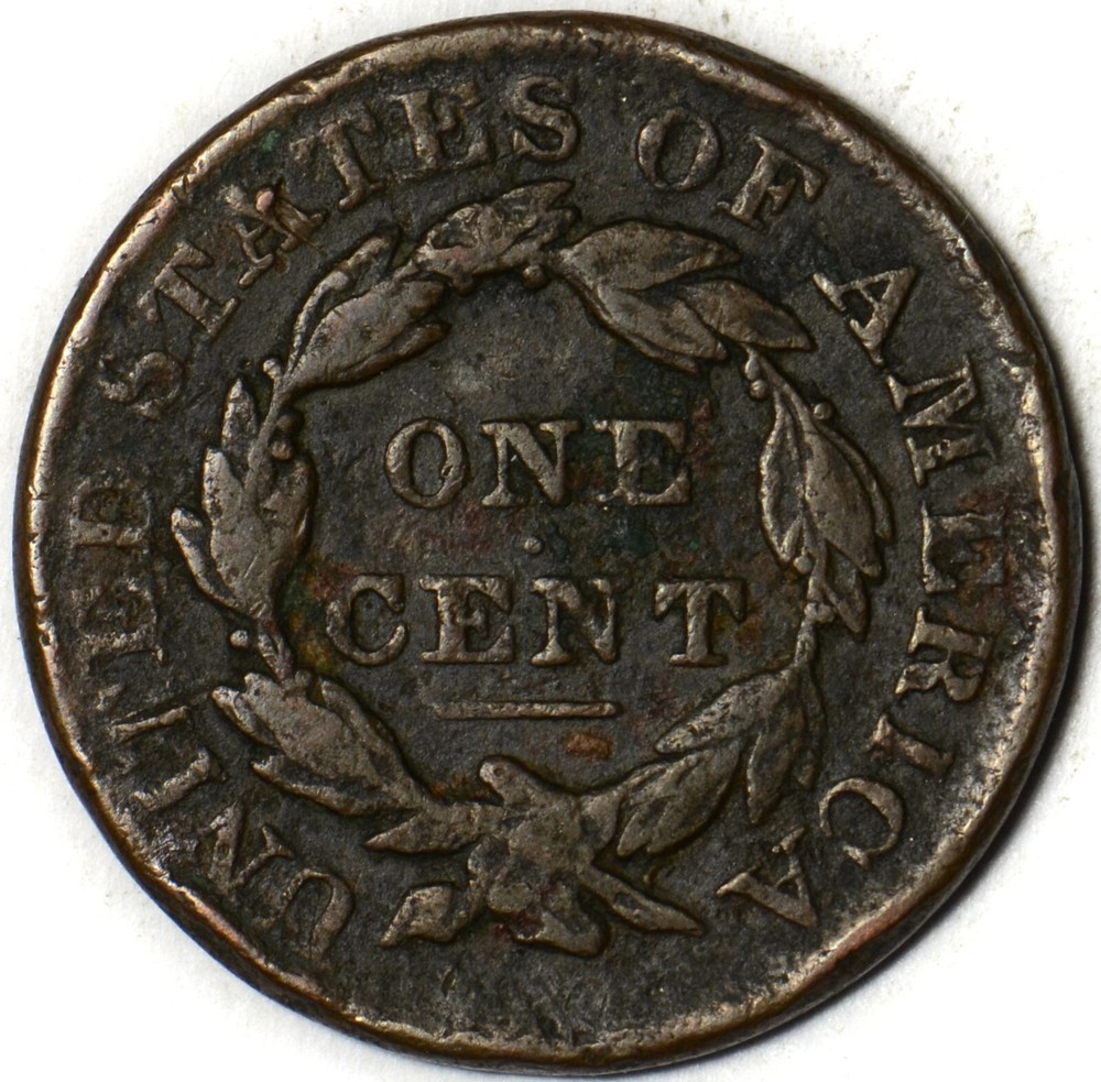 1831 Coronet Liberty Head Large One Cent - VF