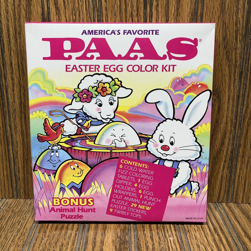 VTG PAAS CLASSIC EGG DECORATING KIT
