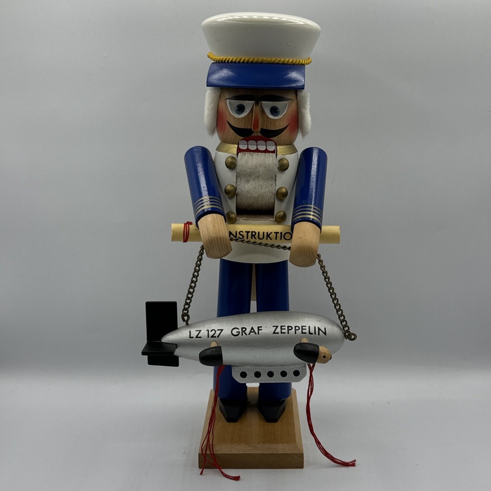 STEINBACH ~ COUNT ZEPPELIN NUTCRACKER ~ LARGE 15" SZ Read Description