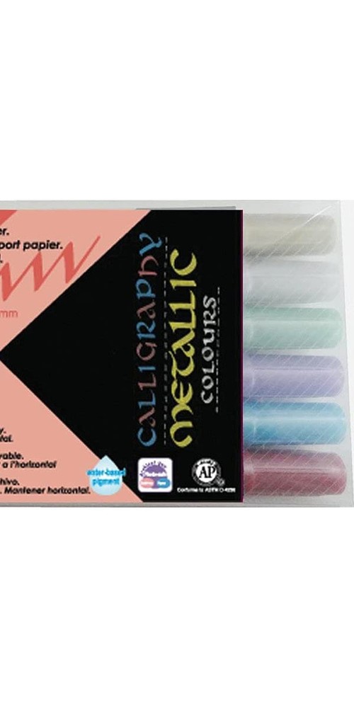 Zig Memory System Calligraphy II Metallic 6 Color Set
