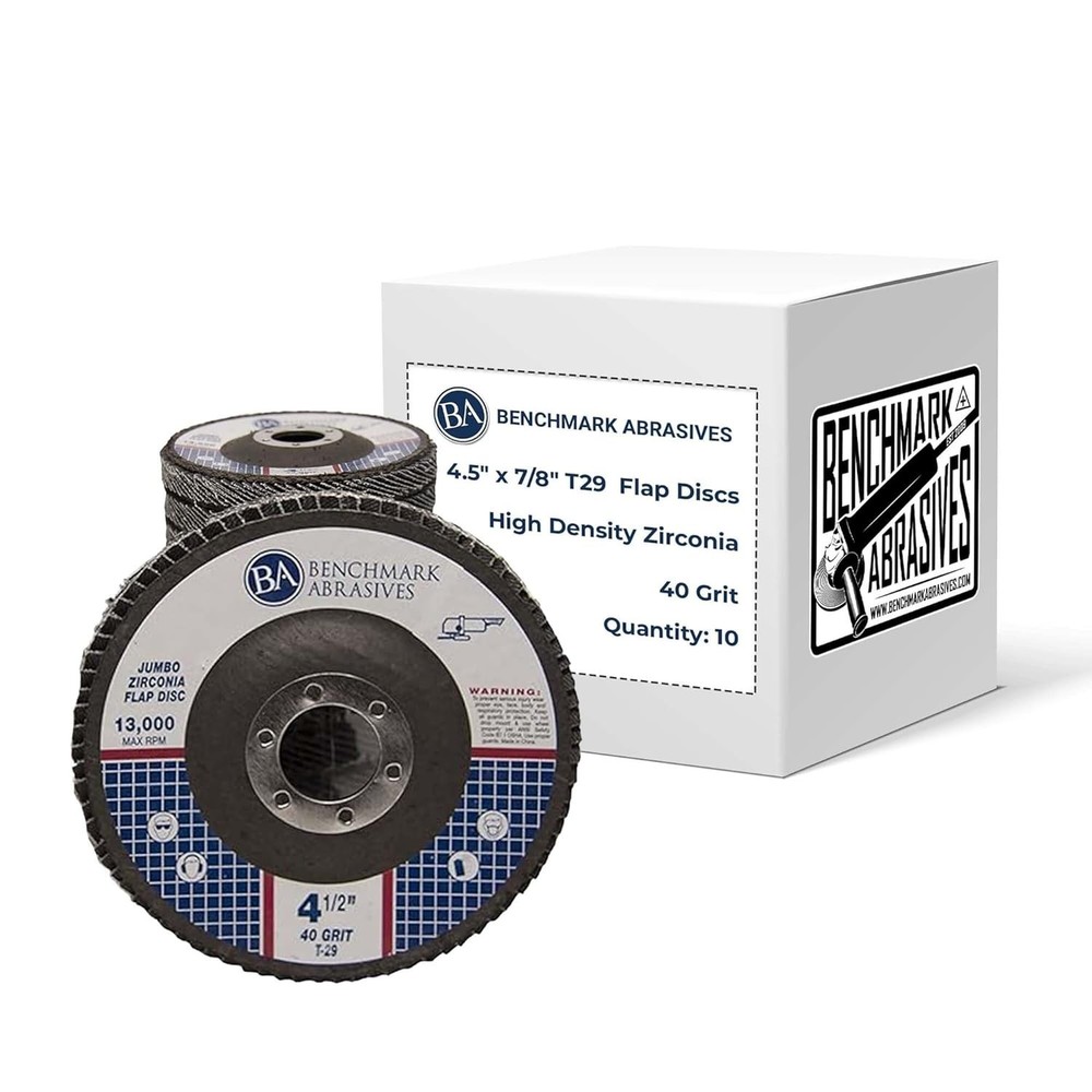 Versatile 4.5" Zirconia Grinding Discs - 40 Grit for Angle Grinder Efficiency