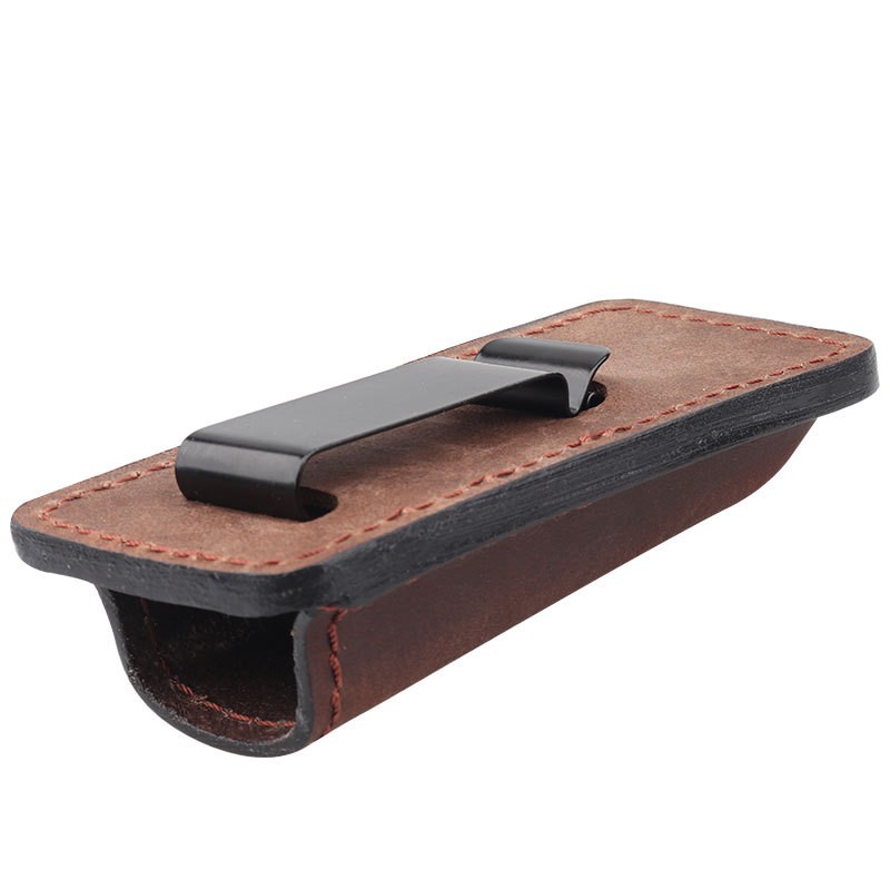 Tactical Genuine Leather Magazine Pouch for .40 .45 9mm Single Stack Mag Holder