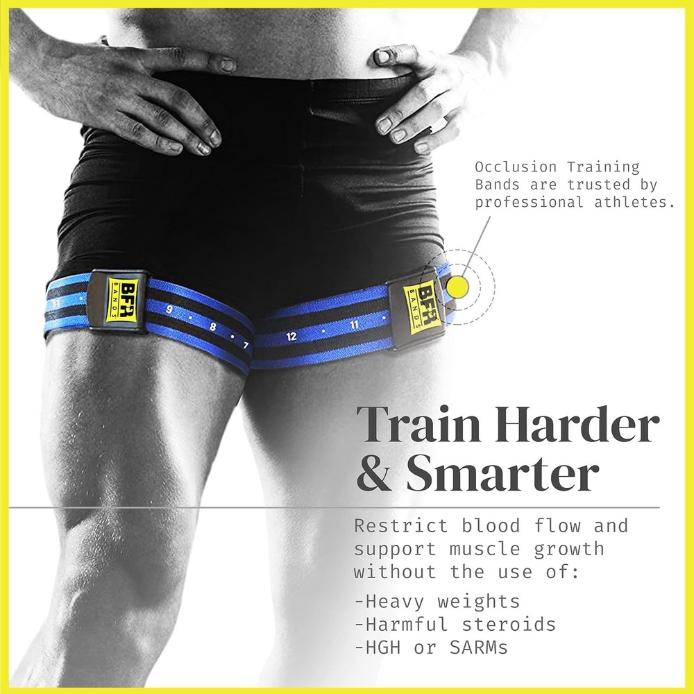 PRO 4Pack Bundle Blood Flow Restriction Band for Arm&Leg Occlusion Training Band