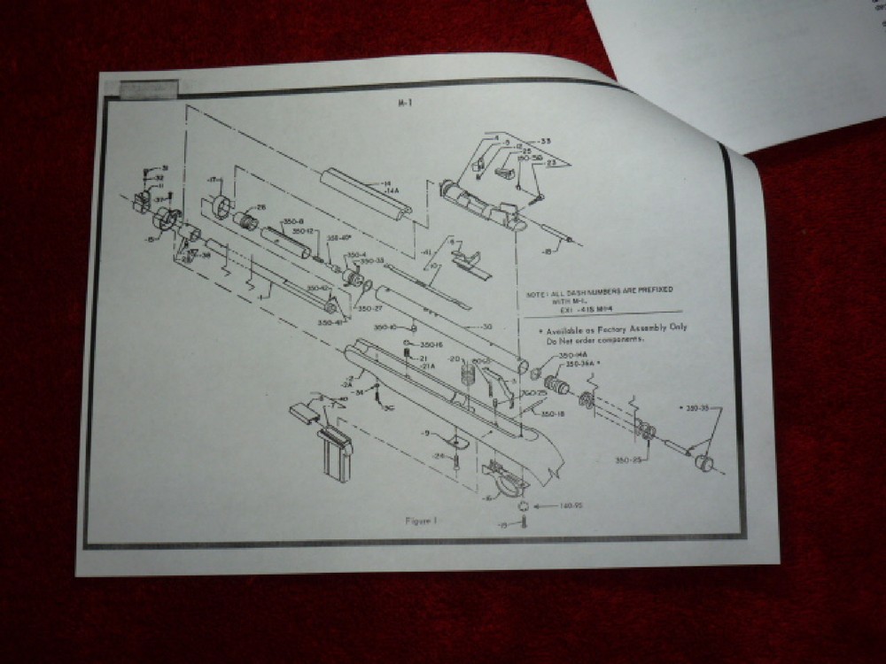 Crosman M-1 Factory Service Manual With Exploded View
