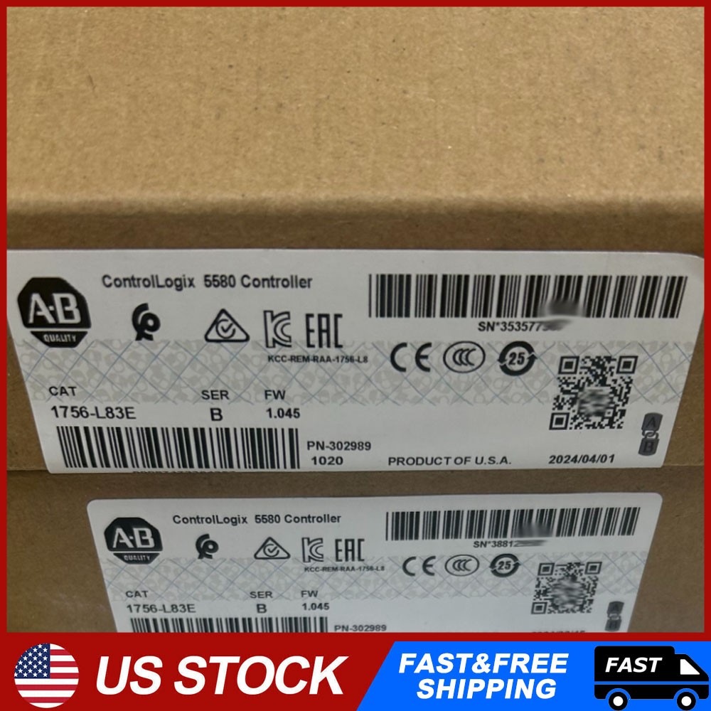 2PCS AB 1756-L83E /B ControlLogix 5580 Controller AB 1756-L83E For VIP!