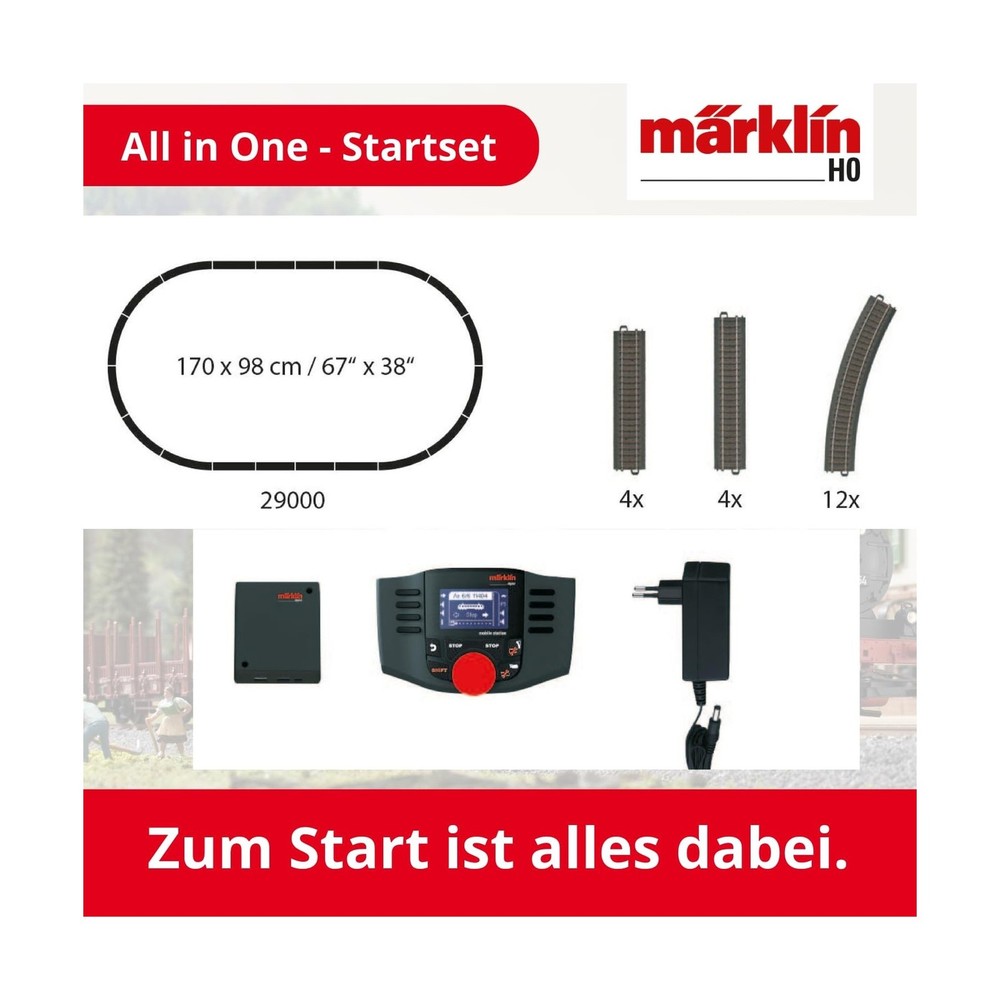 Mrklin HO-scale Train Set, Multi-Colour, HO Gauge, 1:87 Scale, Digital Starte...