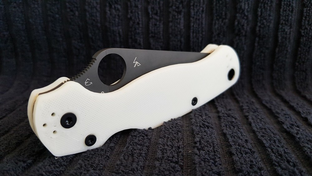 Mesh Glow in the dark scale handle replacement for spyderco paramilitary2 PM2