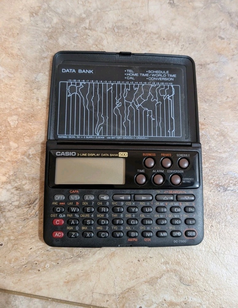 Casio Electronic Data Bank DC-7500 Needs Batteries