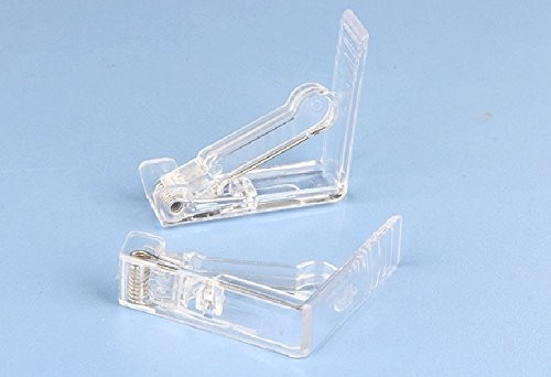 20Pcs Clear Plastic Tablecloth Clips Spring Loaded Clamp Holder
