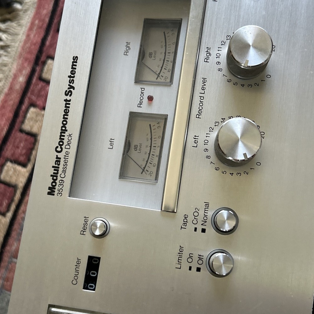 Modular Component System Stereo Cassette Tape Deck MCS 3539 Vintage TESTED