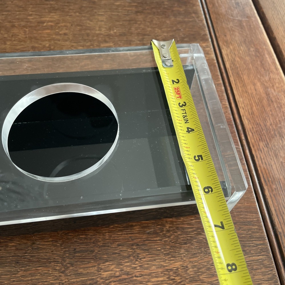 Vintage MCM Lucite Tissue Box