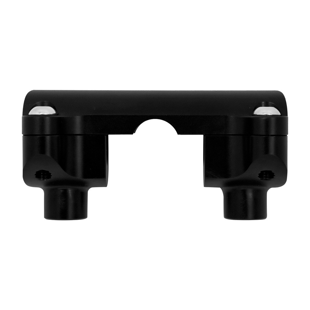 Black 1.25" Handlebar Riser Tip Clamp Kit 2" Large Fit For Harley