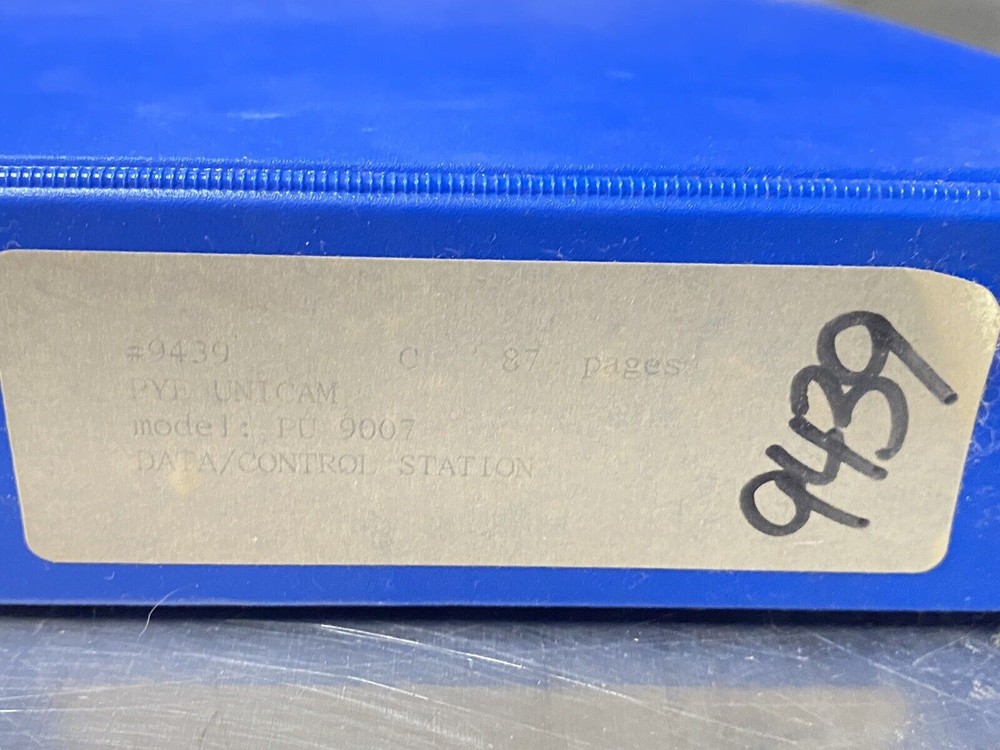 PYE Unicam PU 9007 Data Control station - Users Guide / Instruction Manual