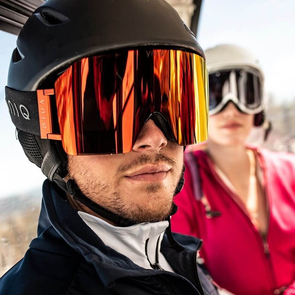 YNIQ Model Nine mirrored ski goggles Inferno (922)