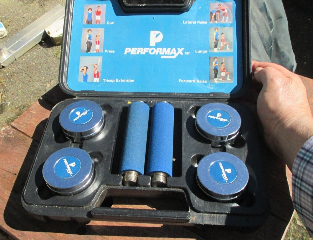 Performax Chrome Dumbbells Exercise Weight Set Adjustable 3lbs 4lbs 5lbs
