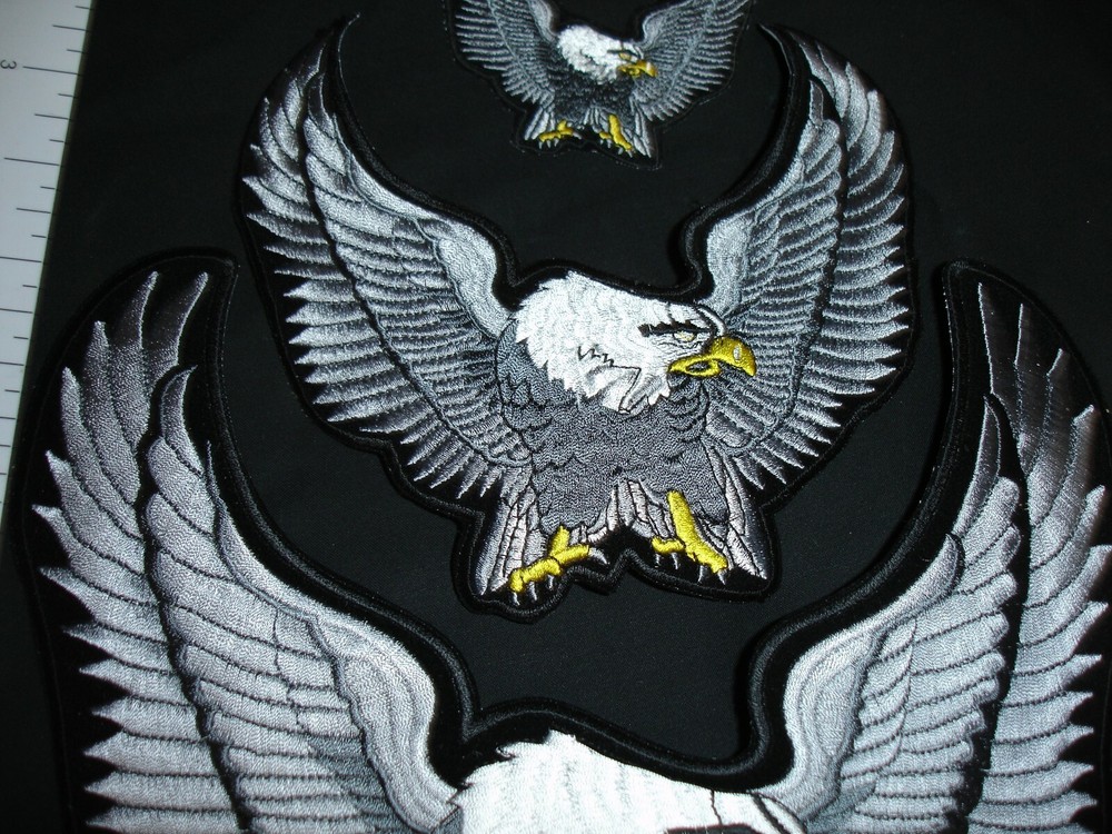 Eagle matching Patch set Large Medium Small 3 patch set Sliver