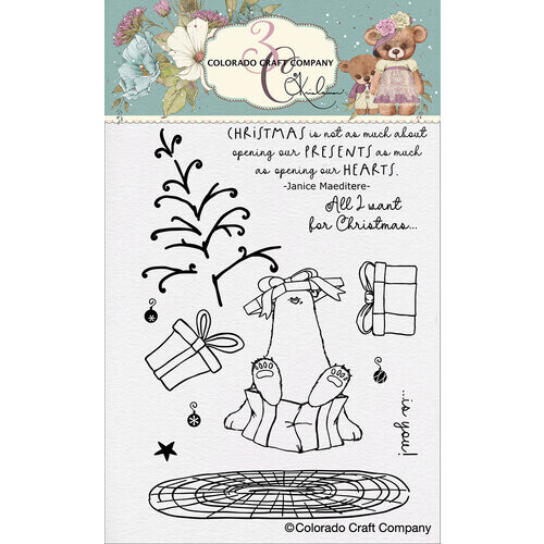 Colorado N Co Acrylic Stamps - PRESENT BEAR