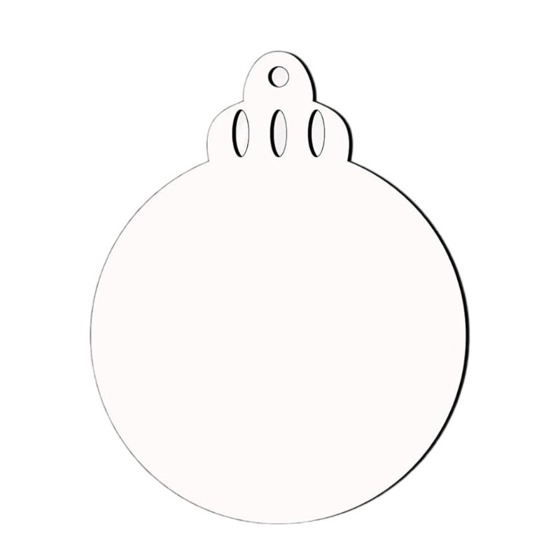 20Pieces Sublimation Blank Holiday Ornaments Creative Sublimation Project
