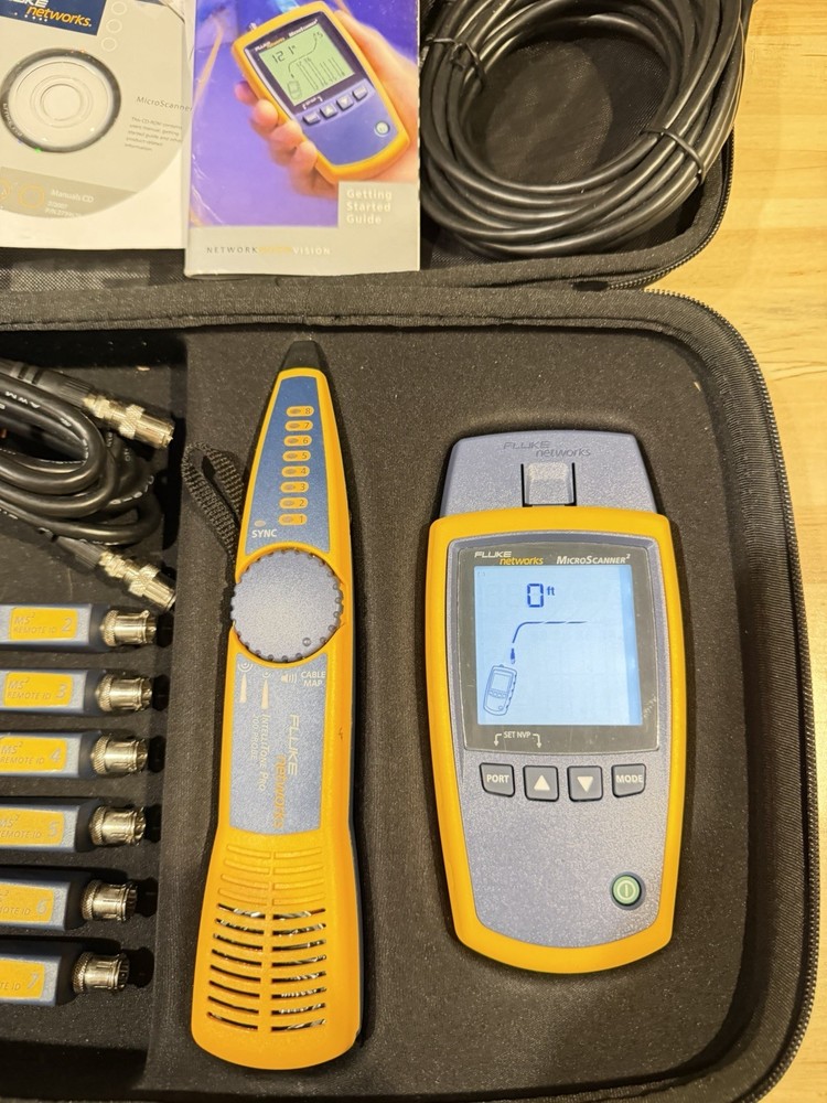 FLUKE NETWORKS MS2-KIT MICROSCANNER 2 & INTELLITONE PRO200 CABLE TEST KIT