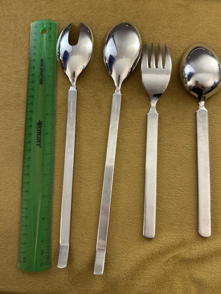Alessi Salad Serving Set + Serving Spoon & Fork