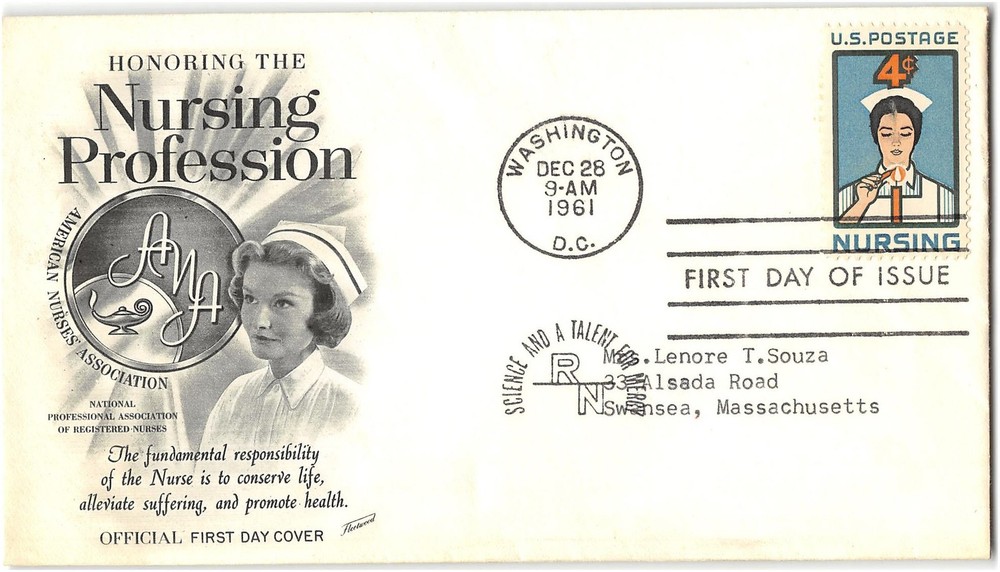 US #1190 First Day Cover (FDC), 1961