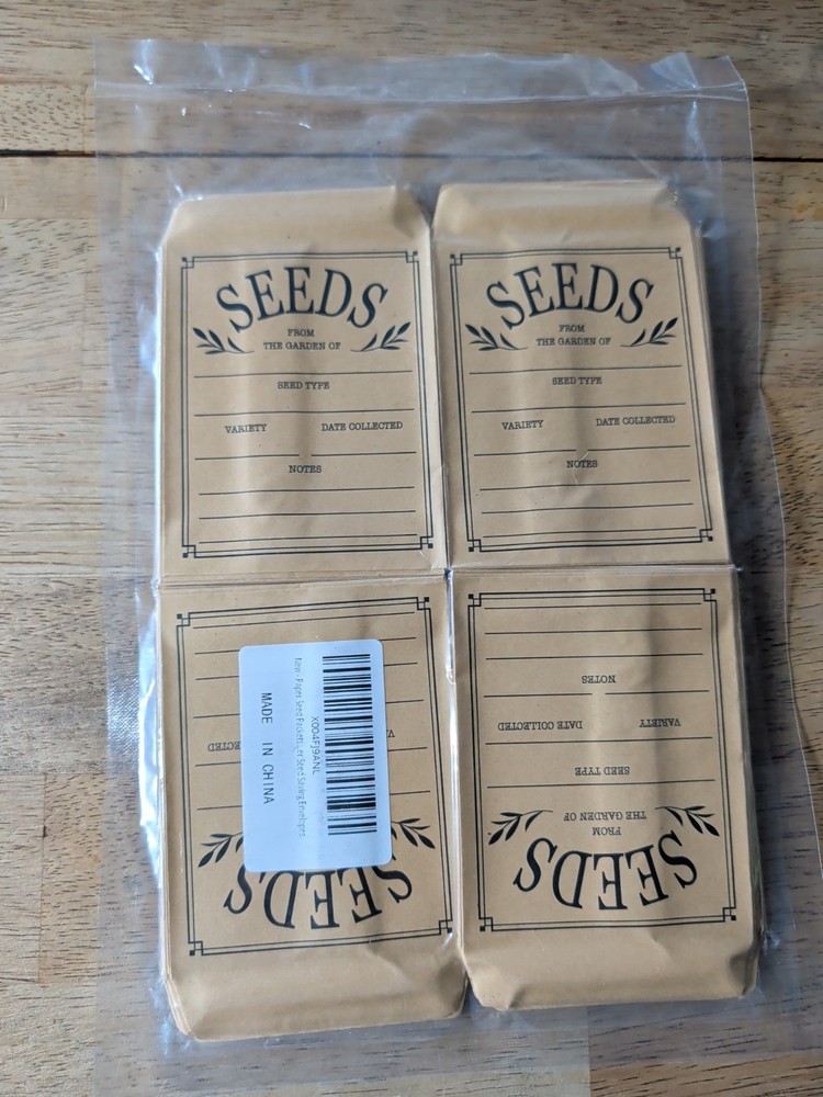 100 Pieces Seed Envelopes - Seed Packets Envelopes Self Adhesive Sealing Seed Sa