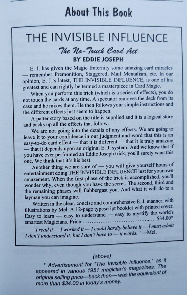 The Invisible Influence by Eddie Joseph