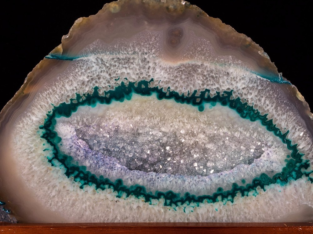 Agate Geode Crystal Quartz Polished Druzy Specimen Cluster - Brazil