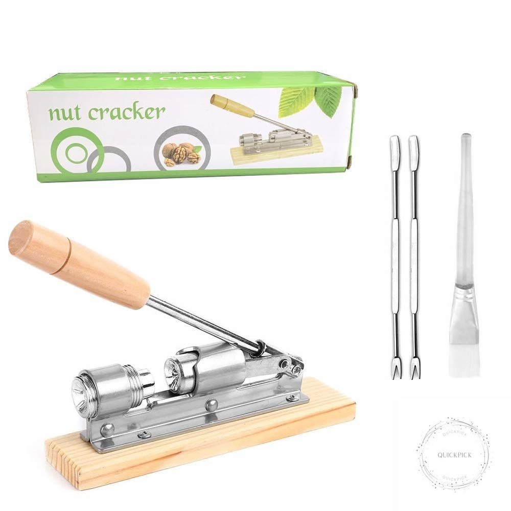 Nutcracker Heavy Duty Pecan Walnut Cracker Plier Opener Tool for Easy Cracking