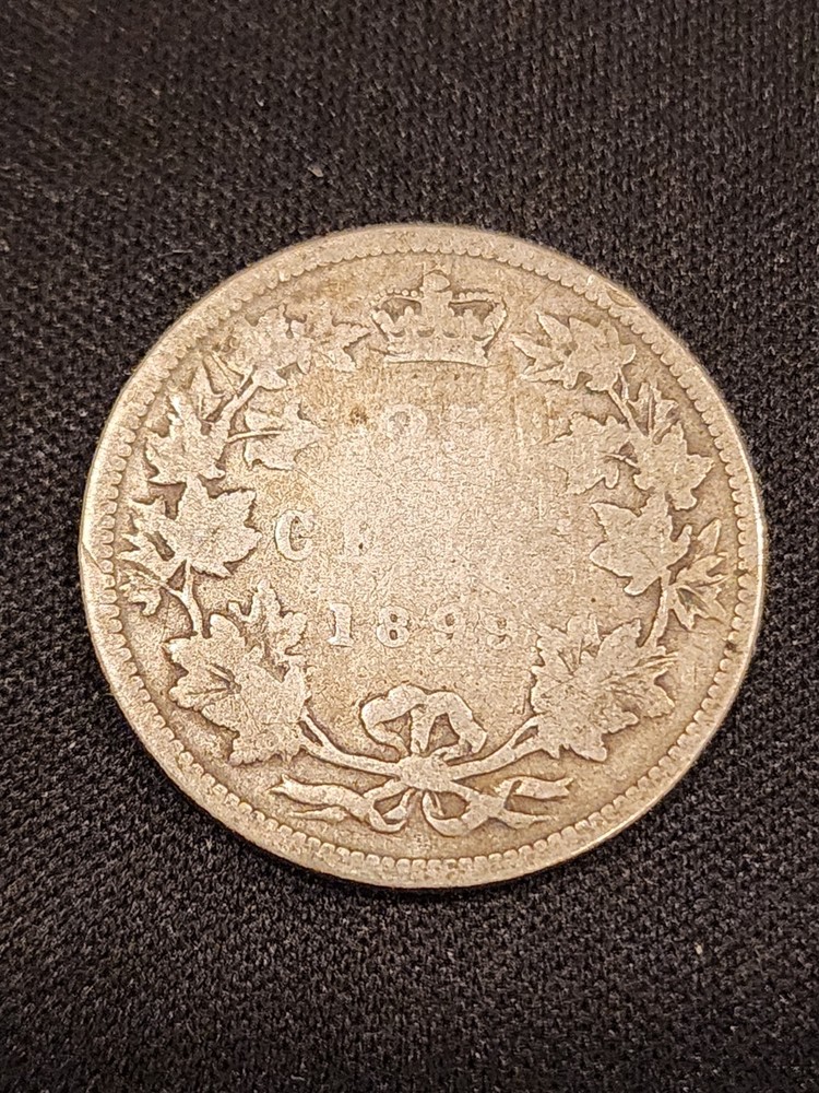 1899 Canada 25 Cents Silver Coin