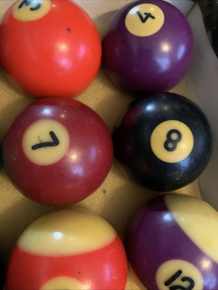 Vintage Billiards Pool Ball Set