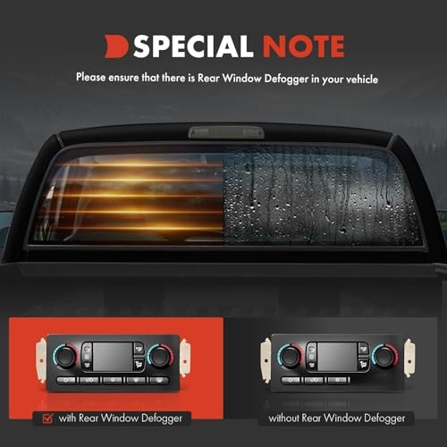 Automatic Climate Control Module A/C & Heater Control Panel - Compatible with