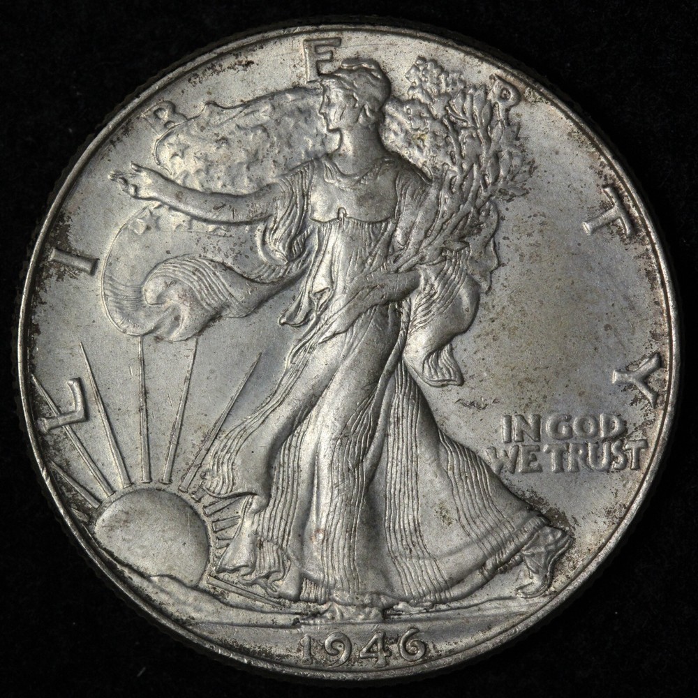 1946 Walking Liberty Silver Half Dollar BU *UNCIRCULATED* MS ORIGINAL! E374 OKNH