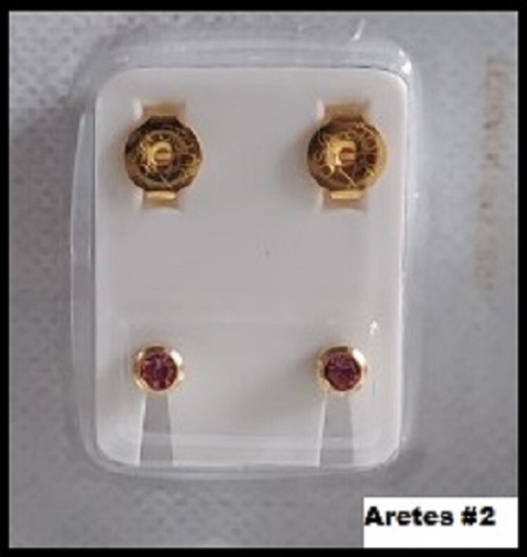 Studex Ear Piercing Gold Plated Clear Stone 4MM Regular R213Y