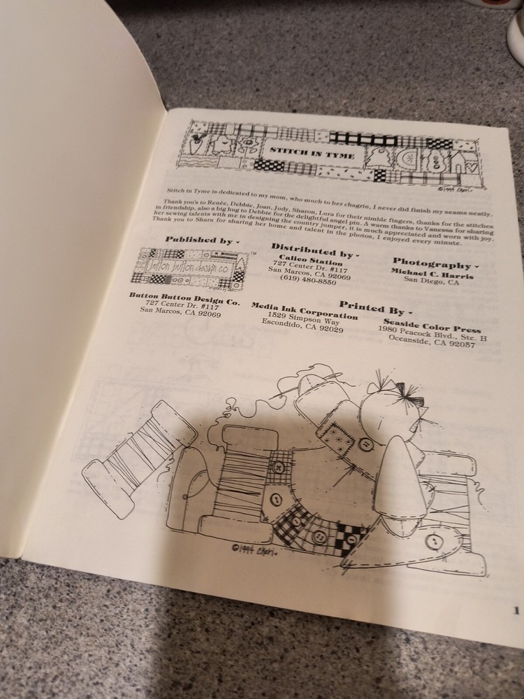 STITCH IN TIME HOMESPUN SAMPLER 1994