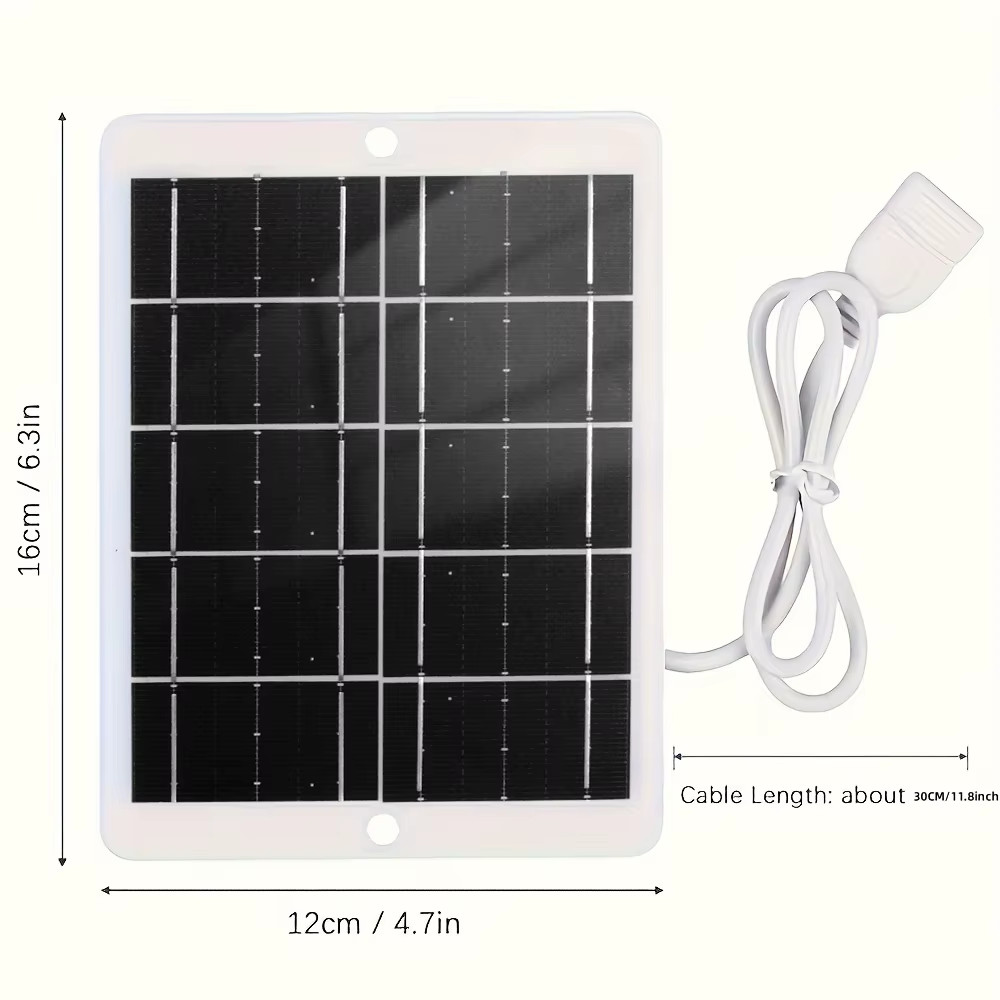 Portable USB Foldable Solar Panel, Folding Solar Panels for Travel, Mobile Phone
