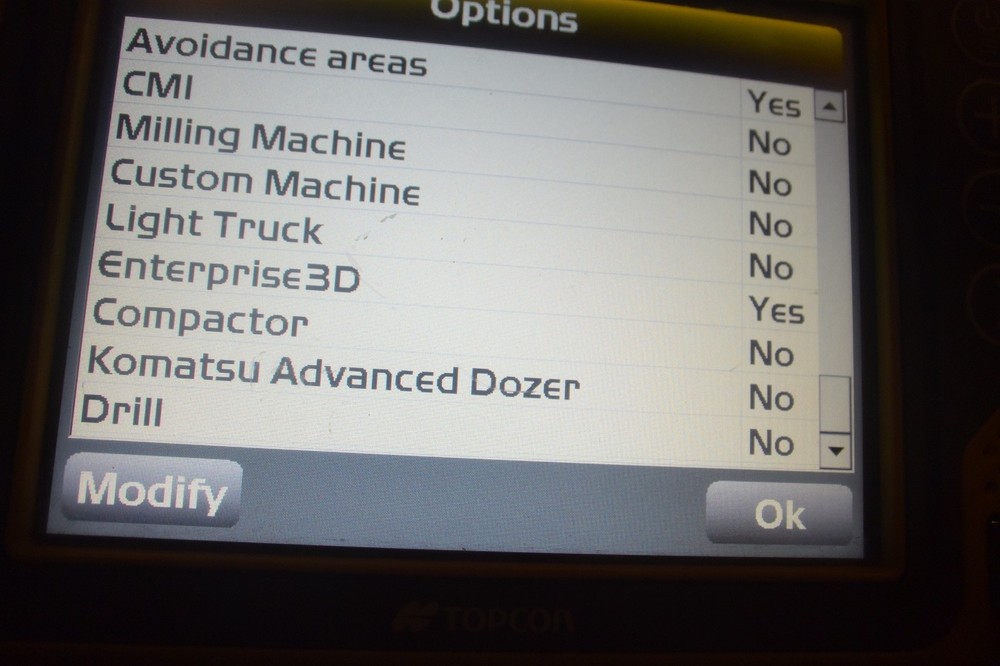 Topcon SmartGrade Control Panel Model GX-55 WITH OPTIONS #041