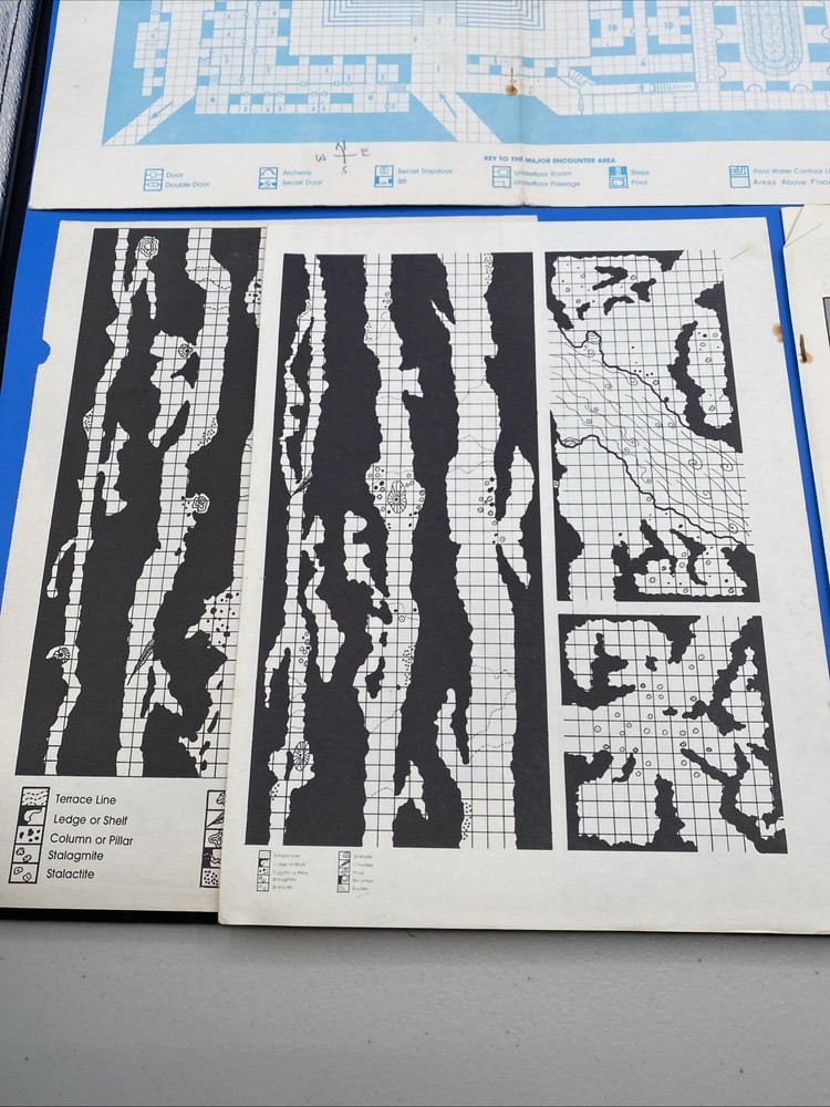 ADVANCED DUNGEONS & DRAGONS DUNGEON MODULE D1 D2 D3 COMPLETE MODULE SET TSR 1978