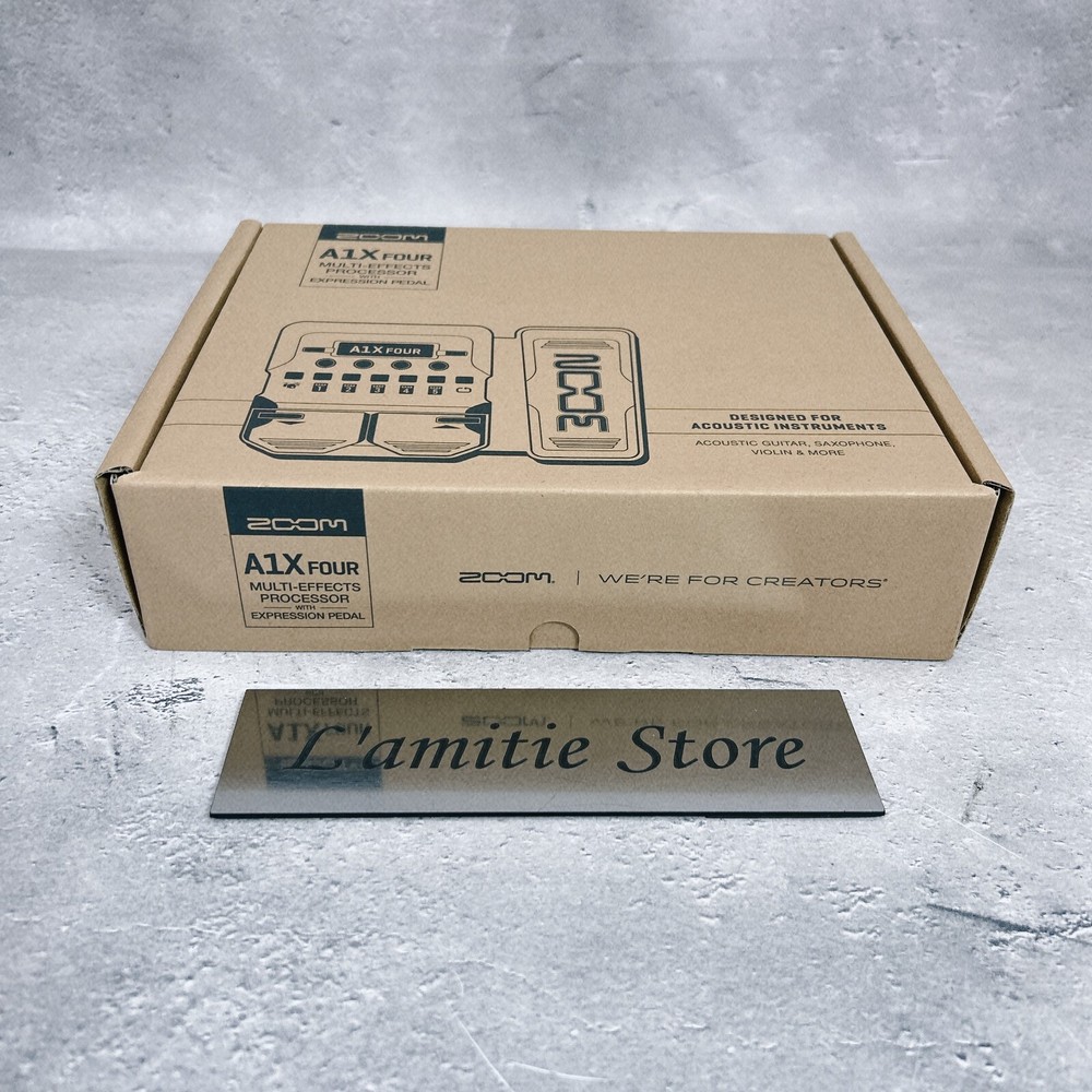 ZOOM A1X FOUR Multi-Effects Processor for Acoustic Processor with pedals JP New