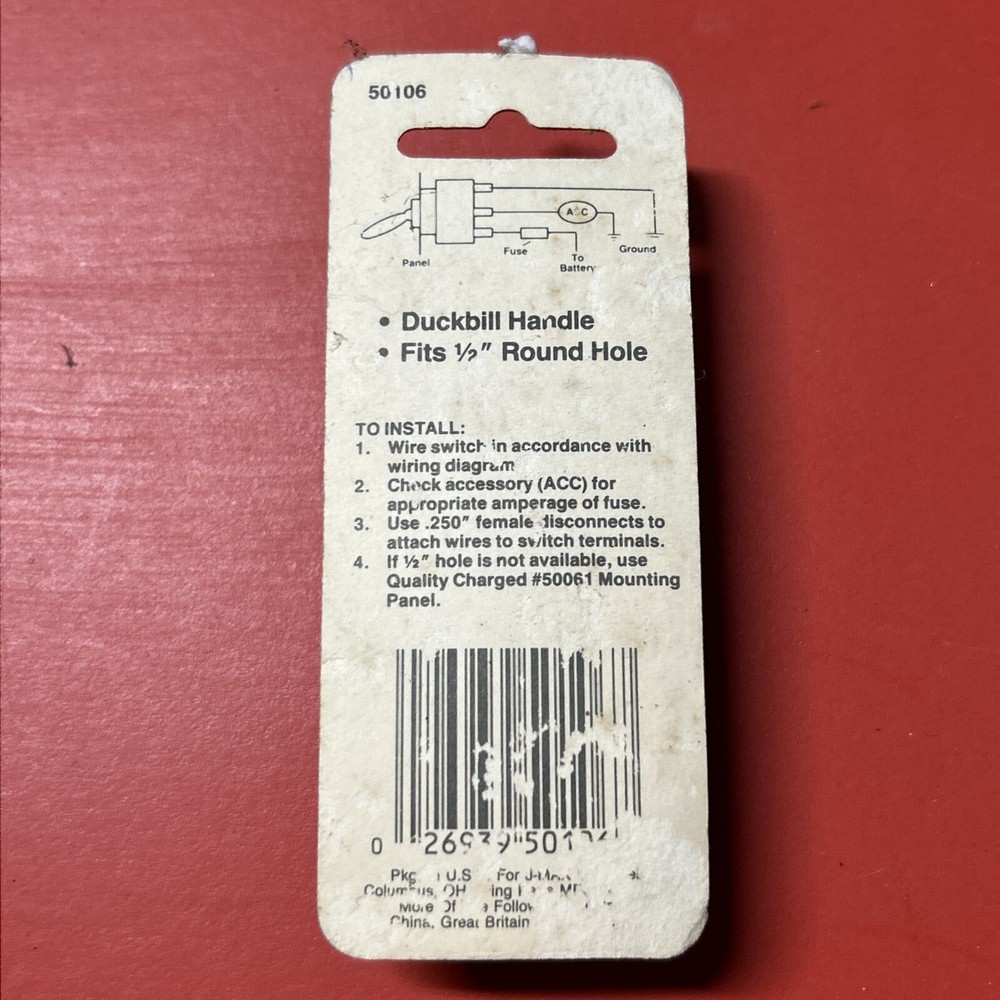 ON-OFF Blue Glow Duck Bill Toggle Rocker Switch 12V #50106